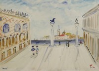 Lot 121 - Pito (20th century)
'VENISE'
Signed l.r. and inscribed l.l.