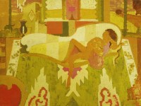 Lot 209 - Lionel Bulmer (1919-1992)
INTERIOR PATTERNS
Oil on linen laid down on board
76 x 102cm