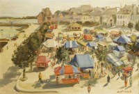 Lot 74 - George Herbert Buckingham Holland (1901-1987)
CONCARNEAU MARKET
