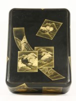 Lot 277 - A Japanese black lacquer kobako