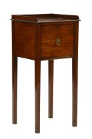 Lot 466 - A George III mahogany pot cupboard