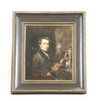 Lot 305 - English School 19th century
Self portrait of the artist
oil on canvas
40cm x 34cm