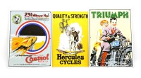 Lot 294 - Three 20th century advertising enamel signs