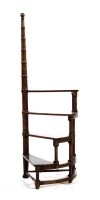 Lot 468 - A set of George III style mahogany library steps