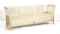Lot 430 - A Continental painted wood window seat