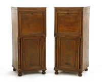 Lot 403 - A pair of mahogany pot cupboards
