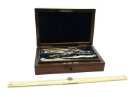 Lot 155 - A George III brass and ivory sector rule