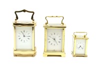 Lot 171 - A contemporary carriage clock