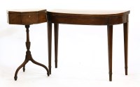 Lot 463 - George III foldover top card table