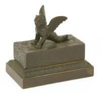 Lot 139 - A Regency bronze encrier