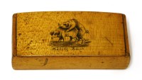 Lot 317 - A Scottish souvenir ware snuff box