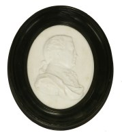 Lot 78 - A Tassie white paste portrait medallion