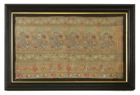 Lot 775 - An Indian fabric panel