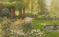 Lot 652 - Ernest William Haslehurst (1866-1949)
A GARDEN IN BLOOM
Signed l.r.