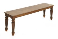 Lot 798 - An early Victorian mahogany hall bench