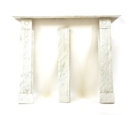 Lot 342 - A Regency style Carrara marble chimneypiece