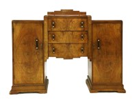 Lot 386 - An Art Deco walnut sideboard