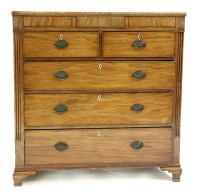 Lot 583 - A George III mahogany chest