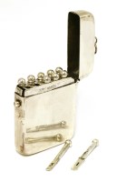 Lot 30 - A silver ten-gun butt marker