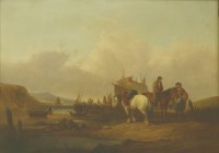 Lot 711 - Follower of William Shayer
UNLOADING THE CATCH
Bears signature and date 1850 l.r.
