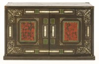 Lot 815 - An ebony cabinet
