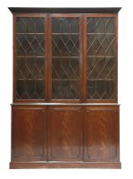 Lot 874 - A George III mahogany bookcase