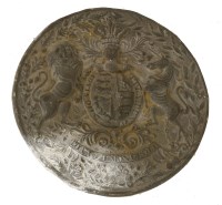 Lot 503 - A cast lead UK coat of arms