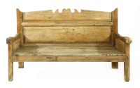 Lot 833 - A Catalonian pine farmhouse bench