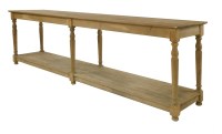 Lot 858 - A long pine side table