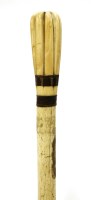 Lot 184 - A marine ivory and whalebone walking stick