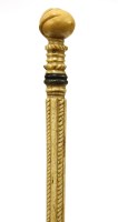 Lot 192 - A marine ivory and whalebone walking stick