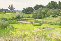 Lot 439 - Viktor Koshevoi (1924-2006 Ukrainian)
SUMMER FIELDS 1970
Signed and dated l.l.