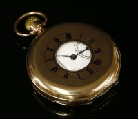 Lot 43 - A 9ct gold half Hunter pocket watch
