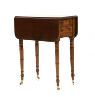 Lot 577B - A Regency mahogany pembroke work table