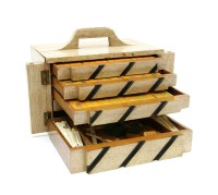 Lot 174 - A 1930's painted mahjong set