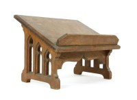 Lot 183 - An oak Gothic reading stand