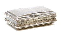 Lot 80 - A George III silver vinaigrette of rectangular form