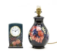 Lot 187 - A modern Moorcroft vase table lamp