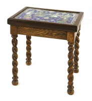 Lot 944 - A Qajar tile-topped occasional table