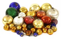 Lot 773 - A quantity of painted glass 'witches' balls'