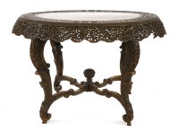 Lot 763 - An Indian padoukwood centre table