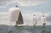 Lot 722 - Ron Charles Mitchell (b.1960)
'J' CLASS YACHTS
Signed l.l.