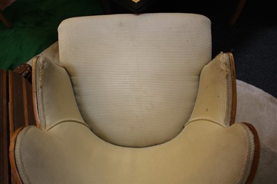 Lot 129 - A set of four Art Deco burr maple dining chairs