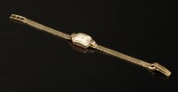 Lot 34 - A ladies 9ct gold Tudor mechanical bracelet watch