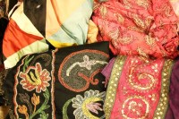Lot 327 - Two boxes of vintage textiles