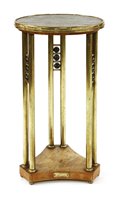 Lot 148 - A Secessionist brass mounted lamp table