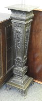 Lot 568 - A Victorian cast iron pedestal