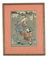 Lot 496A - Two Japanese woodblock prints