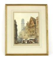 Lot 479 - William Callow (1812-1908)
FIGURES IN A CONTINENTAL TOWN
Signed l.l.
