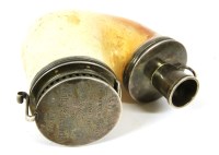 Lot 182 - A silver mounted Meerschaum pipe